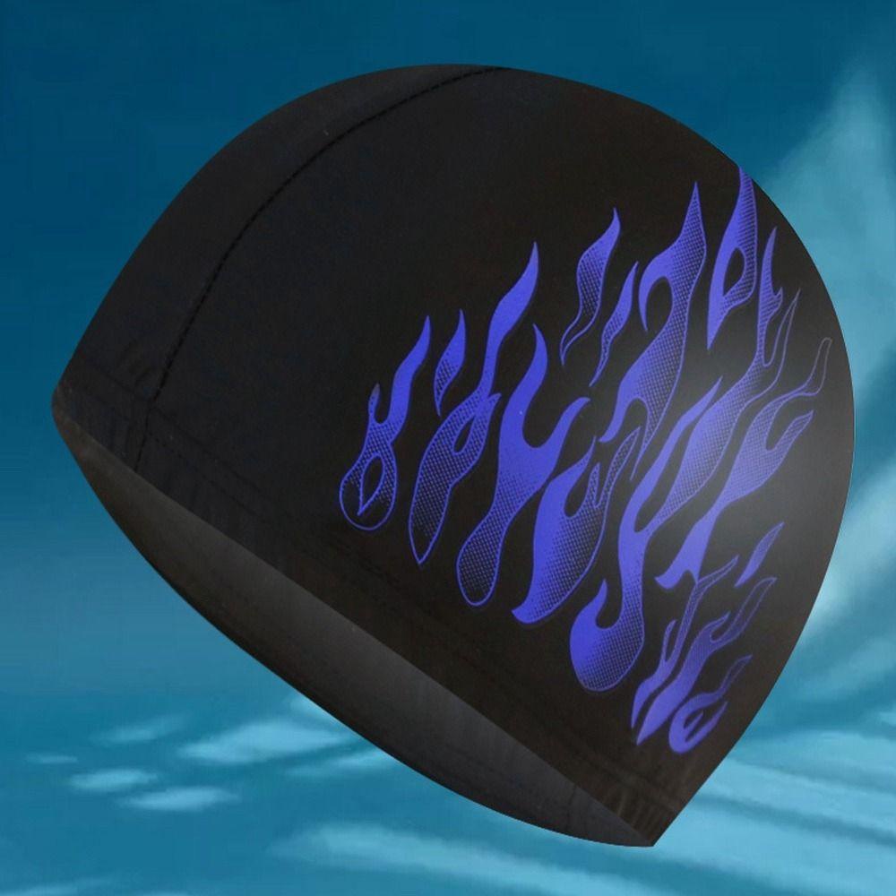 Myrongvn Mũ Bơi Nylon Co Giãn Xếp Ly Free size Cho Nam Và Nữ