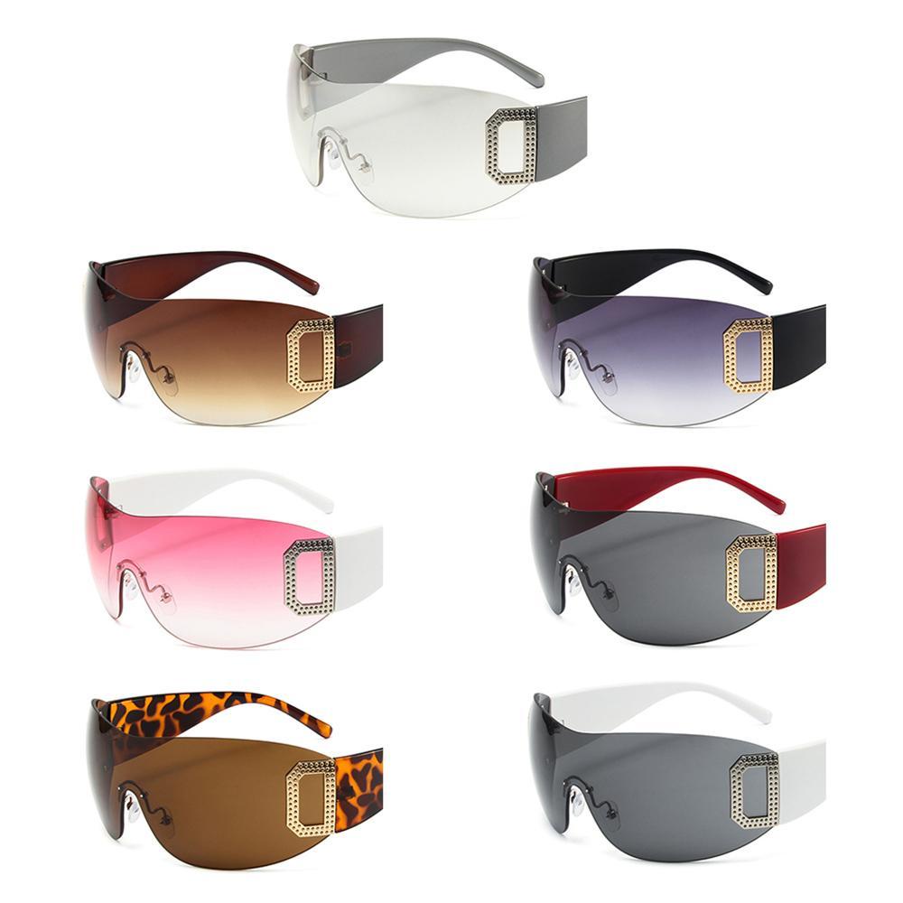 CACTU Kính Râm Y2K Không Gọng Chống Tia UV400 Thời Trang