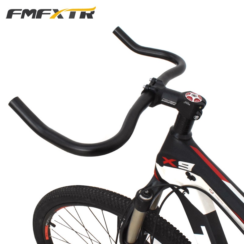 Ghi đông sừng trâu tay lái sừng trâu cho xe đạp thể thao 25.4mm