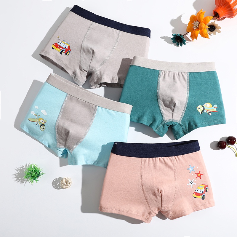 Quần lót boxer cotton SMY mềm mại thời trang cho bé trai