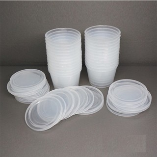 Hũ hộp cốc khuôn bánh flan caramen - Khuôn làm sữa chua, bánh da lợn, bánh xu xê, thạch rau câu bằng nhựa