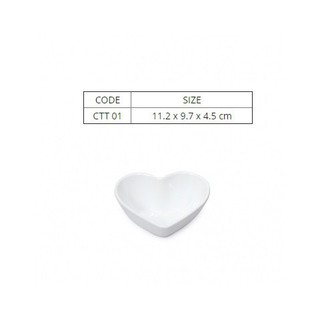 Chén Hình Trái Tim Melamine Cao Cấp - Chén Nhựa