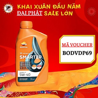 Nhớt repsol smarter synthetic 4t 5w-40 1l