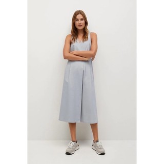 Đầm midi kiểu đắp vạt vải cotton xuất xịn