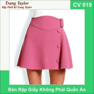 Rập Giấy Chân Váy Nữ CV019 Full Size ( in lồng size)