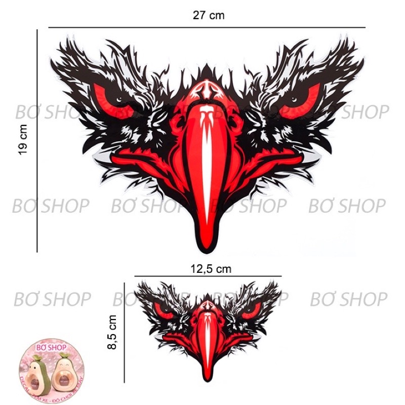 TEM MỎ ĐẠI BÀNG DÁN XE MÁY- OTO