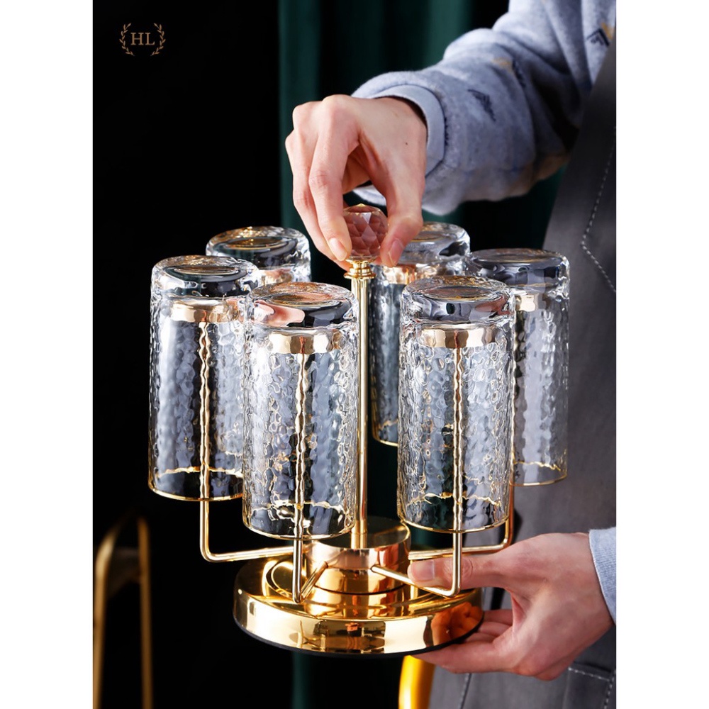 Giá úp cốc xoay 360 độ | ÚP CỐC INOX XOAY , đồ gia dụng thông minh, tiện ích