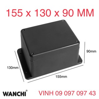 COMBO 5 Hộp 155x130x90mm tặng kèm ốc vít và ron cao su chống nước. Hộp nhựa đựng mạch điện tử