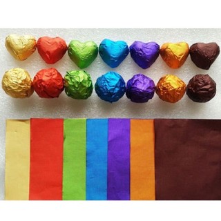 100 tờ Giấy bạc bọc chocolate/socola 10*10cm nhiều màu