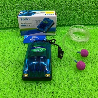 Máy sủi khí oxy 2 vòi 5w sobo sb-348a cho hồ cá