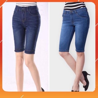 Quần jeans ngố nữ co giãn, Quần bò ngố nữ size từ 25-35