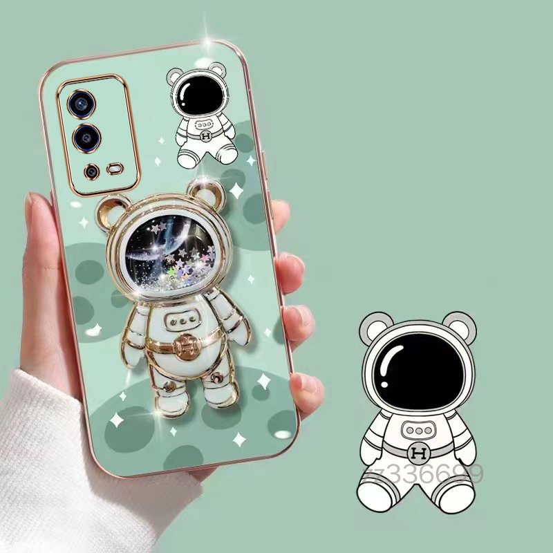 Ốp lưng OPPO A54 4G OPPO A55 4G OPPO A74 4G OPPO A95 OPPO A74 5G Ốp Điện Thoại TPU Siêu Mỏng Hình Gấu 3D Kèm Giá Đỡ Cho OPPO A54 4G OPPO A55 4G OPPO A74 4G OPPO A95 OPPO A74 5G