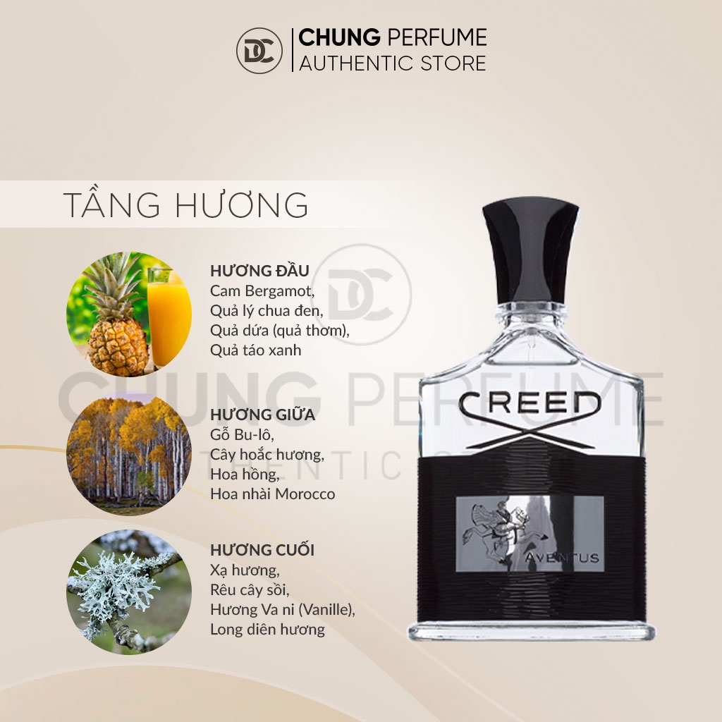 Nước Hoa Nam Creed Aventus mẫu thử 2ml 5ml 10ml