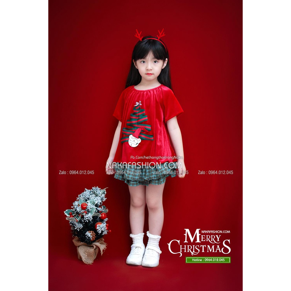 ÁO NHUNG NOEL CỘC TAY - MSP 2634