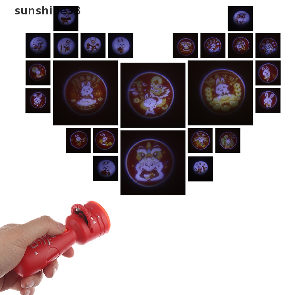 Đèn Pin Chiếu Đồ Chơi Hình Thỏ Năm Mới Của Trung Hoa