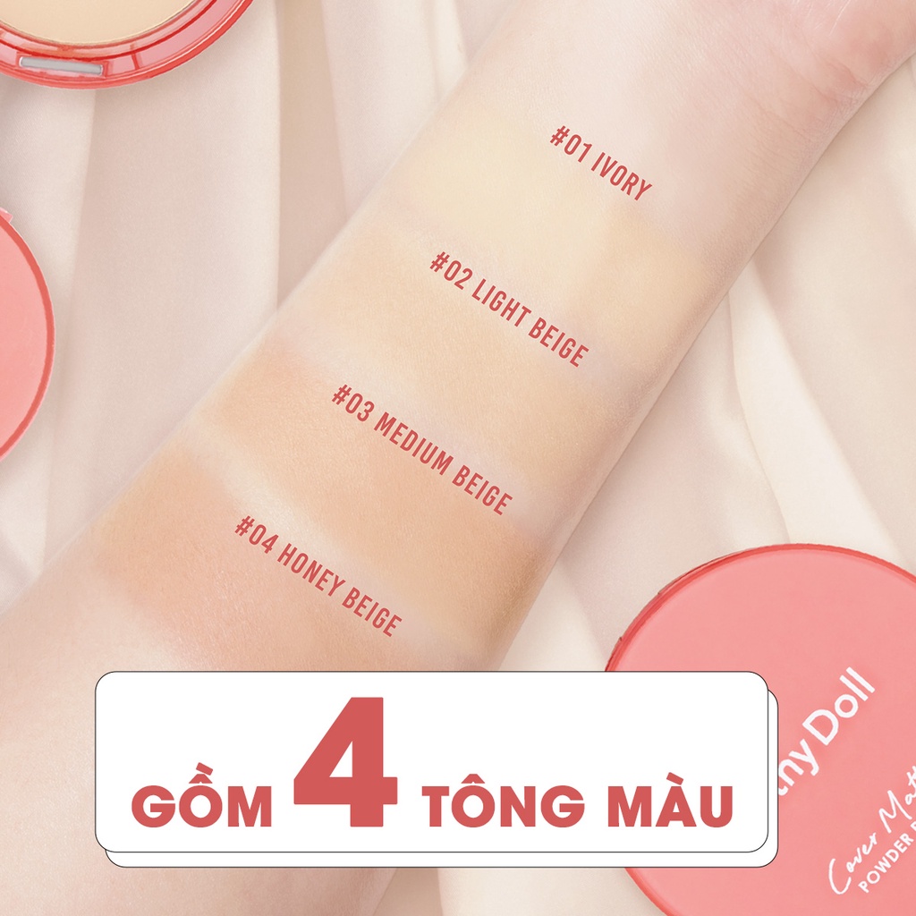 Phấn Nền Mịn Lì Cathy Doll Cover Matte Powder Pact Spf 30 Pa +++ 12g