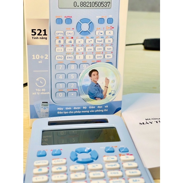 Máy tính cầm tay học sinh Deli CD580VN mới nhất cho học sinh cấp 2 3 chuyên dụng mang vào phòng thi, bảo hành 5 năm