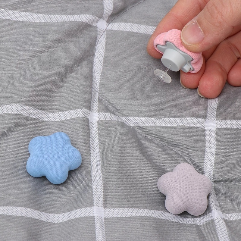 Bộ 4 Chốt Cố Định Chăn / Ga Trải Sô Pha Chống Trượt Màu Macaron