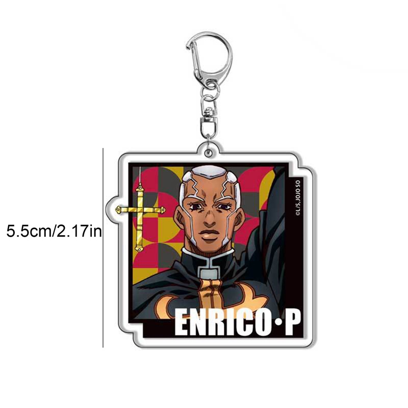 Móc Chìa Khóa Bằng Acrylic Họa Tiết Hoạt Hình JoJo Bizarre Adventure