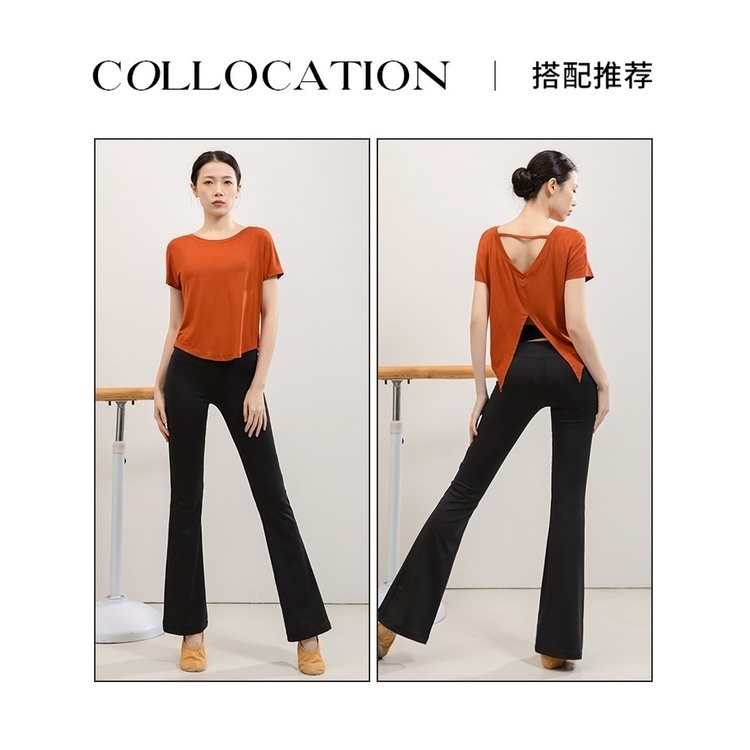 Quần Dài Thể Thao Lưng Cao Ống Loe Nâng Hông Co Giãn Tốt Thích Hợp Chạy Bộ / Tập Yoga Cho Nữ