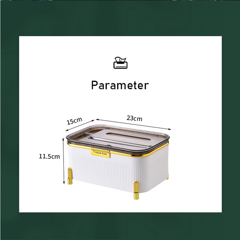 Munroe Hộp Đựng Khăn Giấy Hình Vuông Kiểu Dáng Đơn Giản Sang Trọng