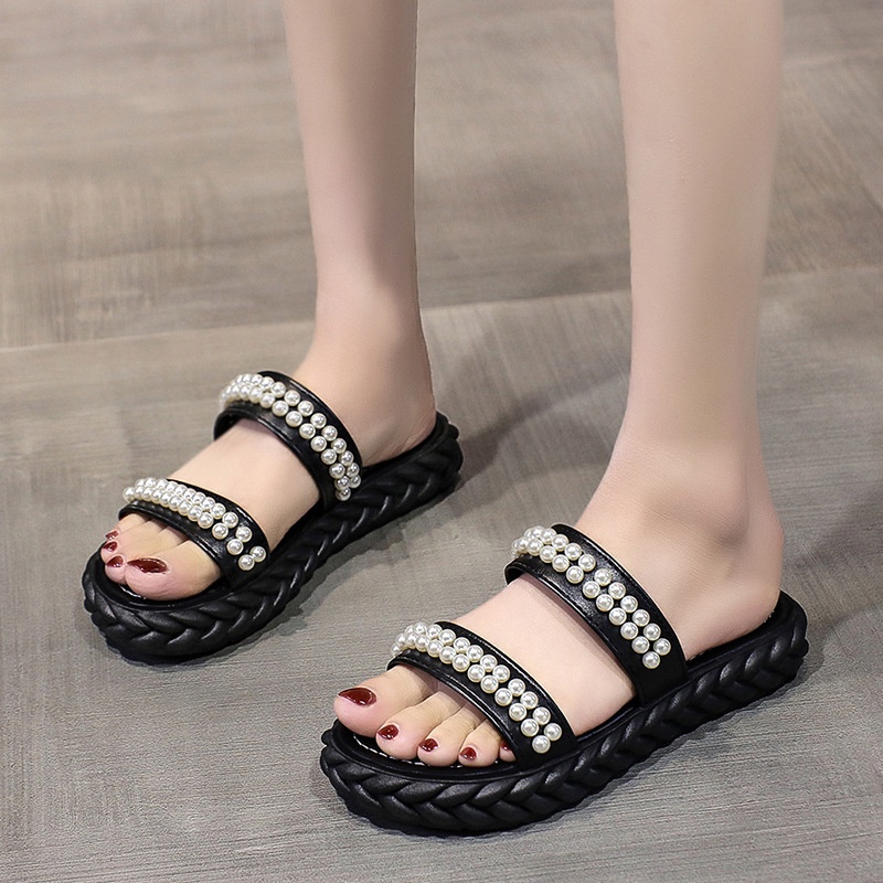 JINSHIHUI dép nữ fashion sandal nữ sục dép quai hậu nữ dép bánh mìgiày FEB2203