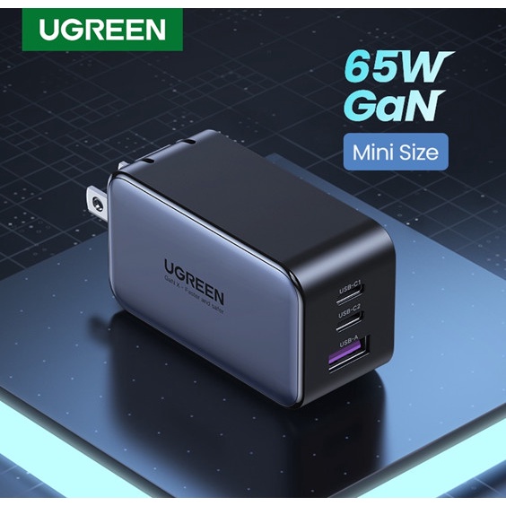 Bộ Sạc máy tính / Điện thoại Ugreen 70773 10334 10335 CD244 Nexode Gan II 65W CHính Hãng