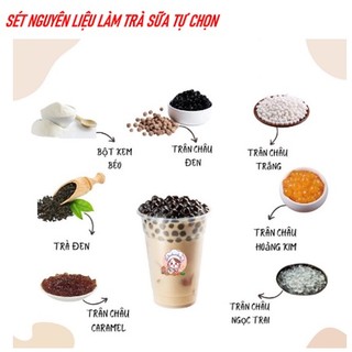 Nguyên liệu làm trà sữa tự chọn