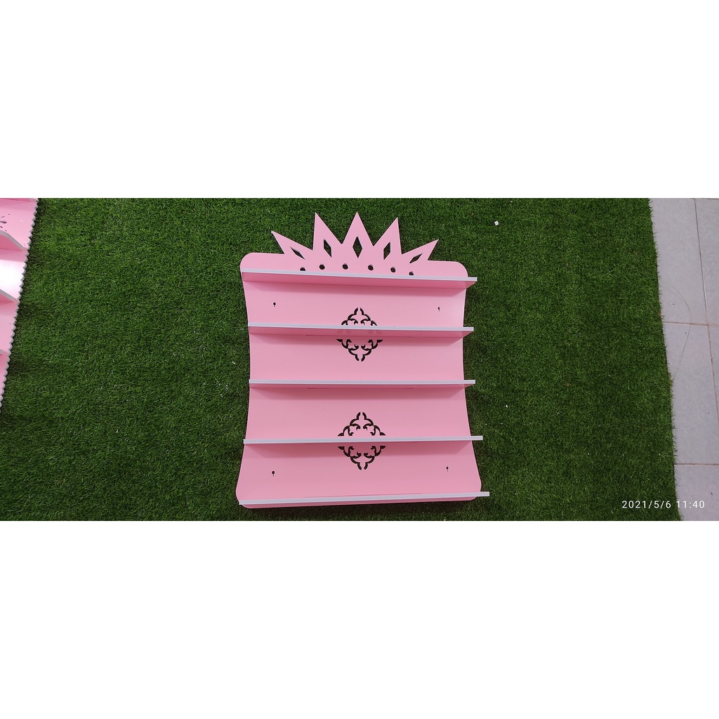 Kệ Sơn Nail treo tường hình quả Dứa Cao 75cm ngang 60cm sâu 8cm
