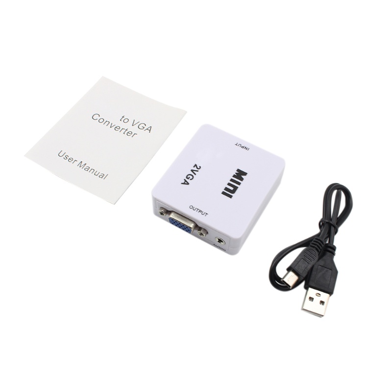 Bộ Chuyển Đổi QJ VGA 1080P Sang AV Kỹ Thuật Số Dành Cho Pad Phone