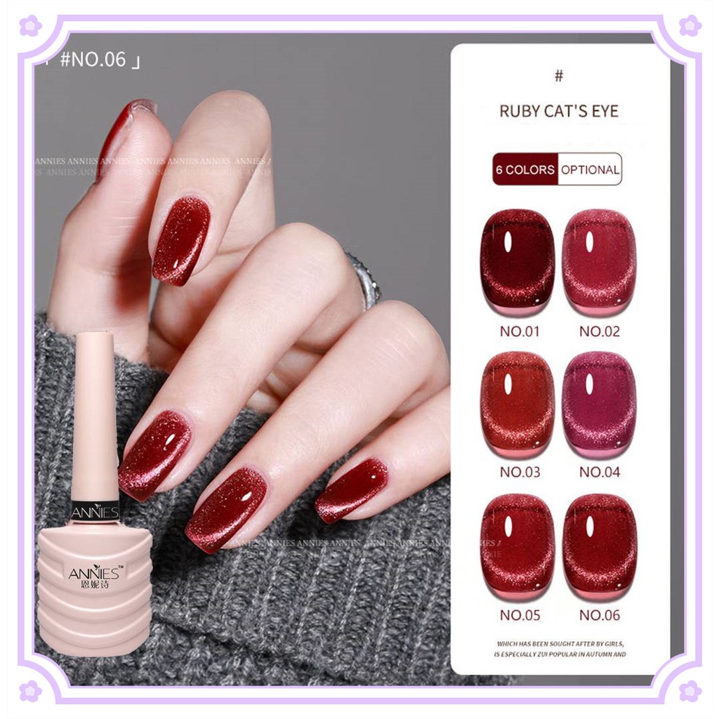 Gel Sơn Móng Tay Từ Tính 6 Màu Mắt Mèo Ennisi