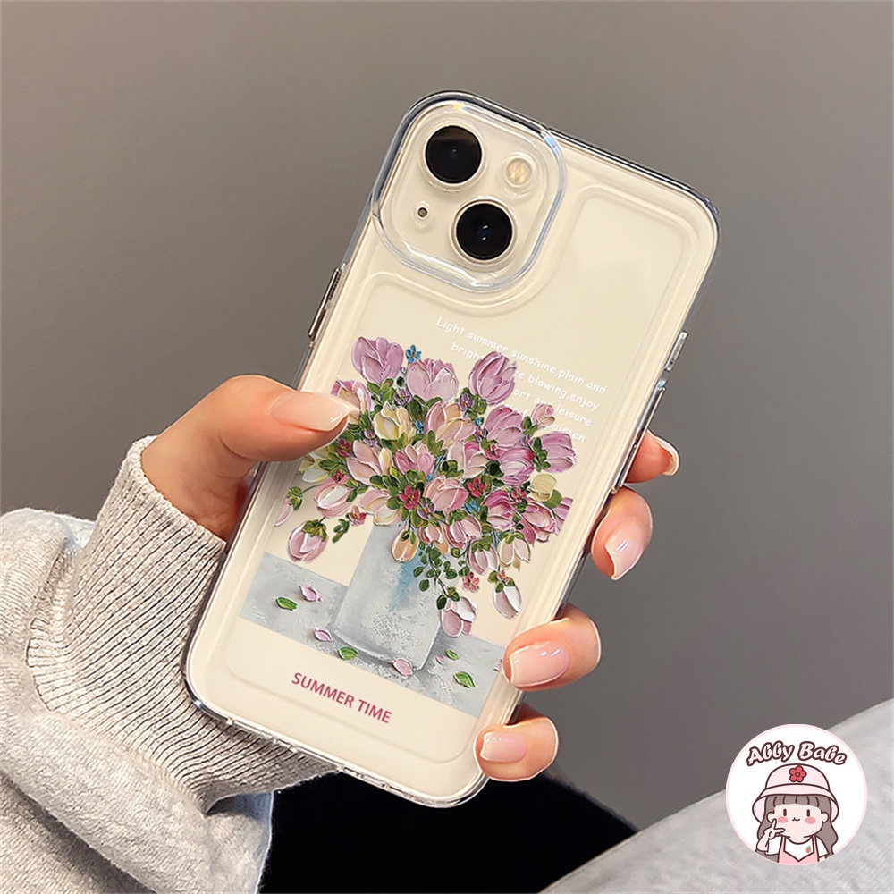 Ốp Điện Thoại Mềm Trong Suốt Chống Mồ Hôi In Họa Tiết Tranh Sơn Dầu Cổ Điển Cho IPhone 14 Pro Max 13 12 11 Pro Max