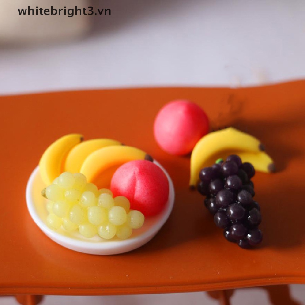 Bộ 6 Mô Hình Trái Cây Mini Trang Trí Nhà Búp Bê