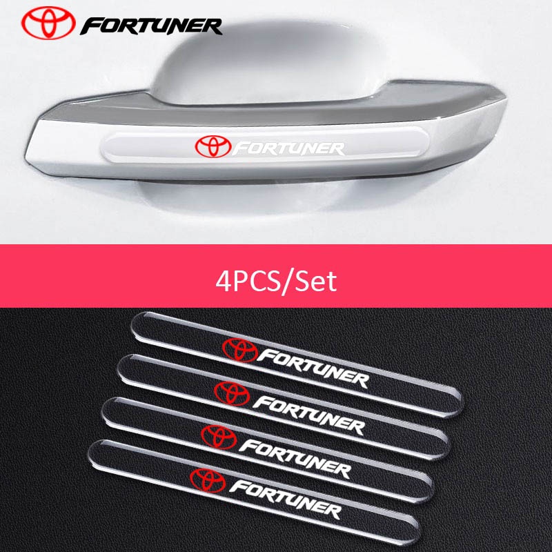 Miếng Dán Bảo Vệ Tay Nắm Cửa Trong Suốt Chống Trầy Xước Cho Xe Hơi Toyota Fortuner