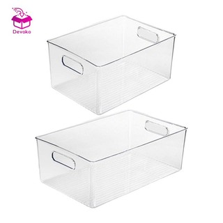 Thùng đựng đồ trong suốt có tay cầm cho nhà bếp Giỏ đựng đồ lặt vặt để bàn học sinh Hộp đựng mỹ phẩm Snack Hộp đựng đồ trang điểm phân loại gia đình