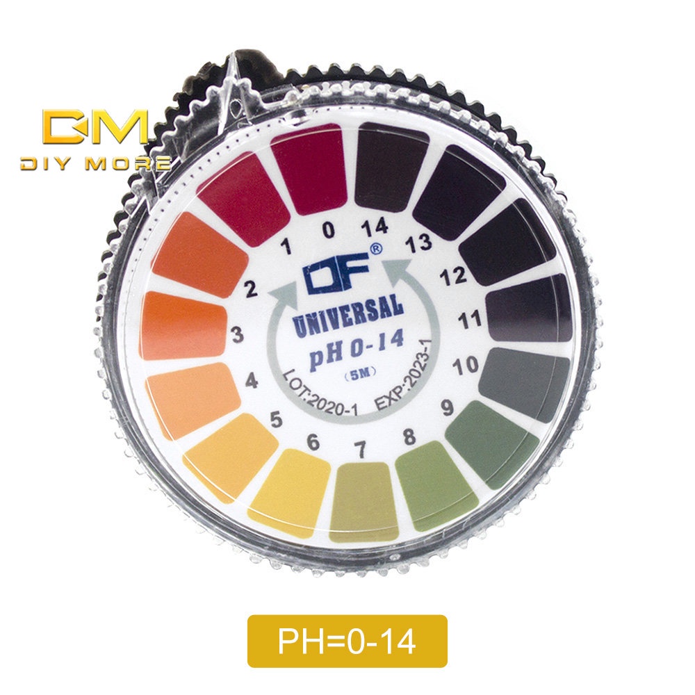 Dải thử nghiệm độ pH DIYMORE F5 dạng thước dây bản rộng 0-14 1-14