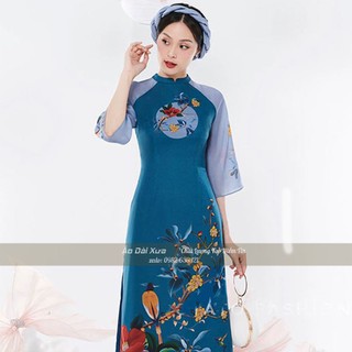 Áo dài von in hình cách tân nữ pa05