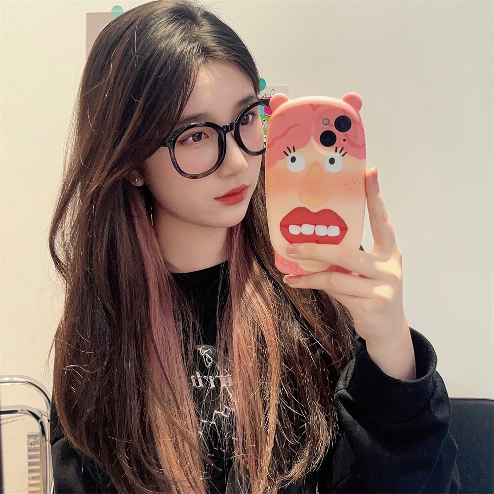 Ốp Điện Thoại TPU Mềm Hình Gấu 3D Cho iPhone 14 13 12 11 Pro Max 12Pro 13Pro 14Pro 14Plus 13ProMax 14ProMax