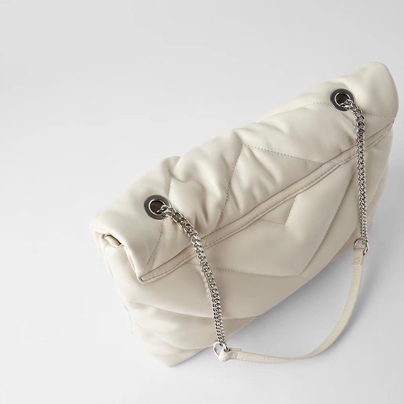 Zara Túi Xách Đeo Vai Cỡ Lớn Đính Đá Phối Dây Xích Thời Trang Nữ Sành Điệu