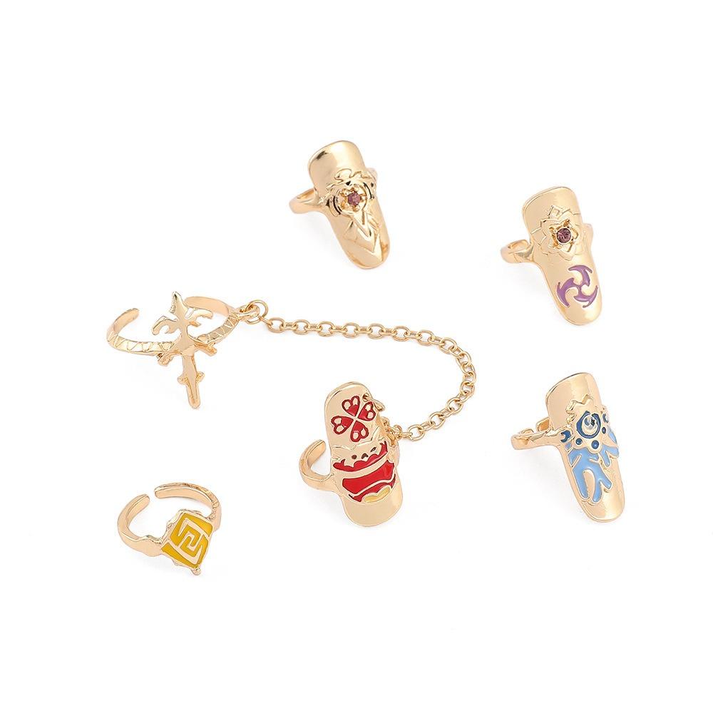 Nhẫn Kim Loại Họa Tiết Anime Kuromi Demon Slayer 15H Thời Trang