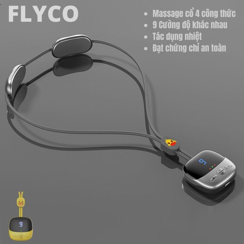 Máy Massage Trị Liệu Cổ Công Nghệ EMS Xung Điện kèm Nhiệt Flyco Đạt Chứng Chỉ Y Tế Đức - Giảm mỏi vai gáy, lưu thông máu