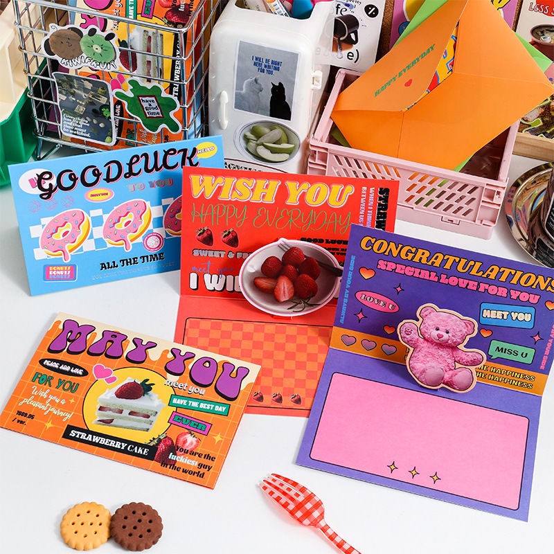 1 Thiệp Chúc Mừng Sinh Nhật Hình Gấu Dễ Thương