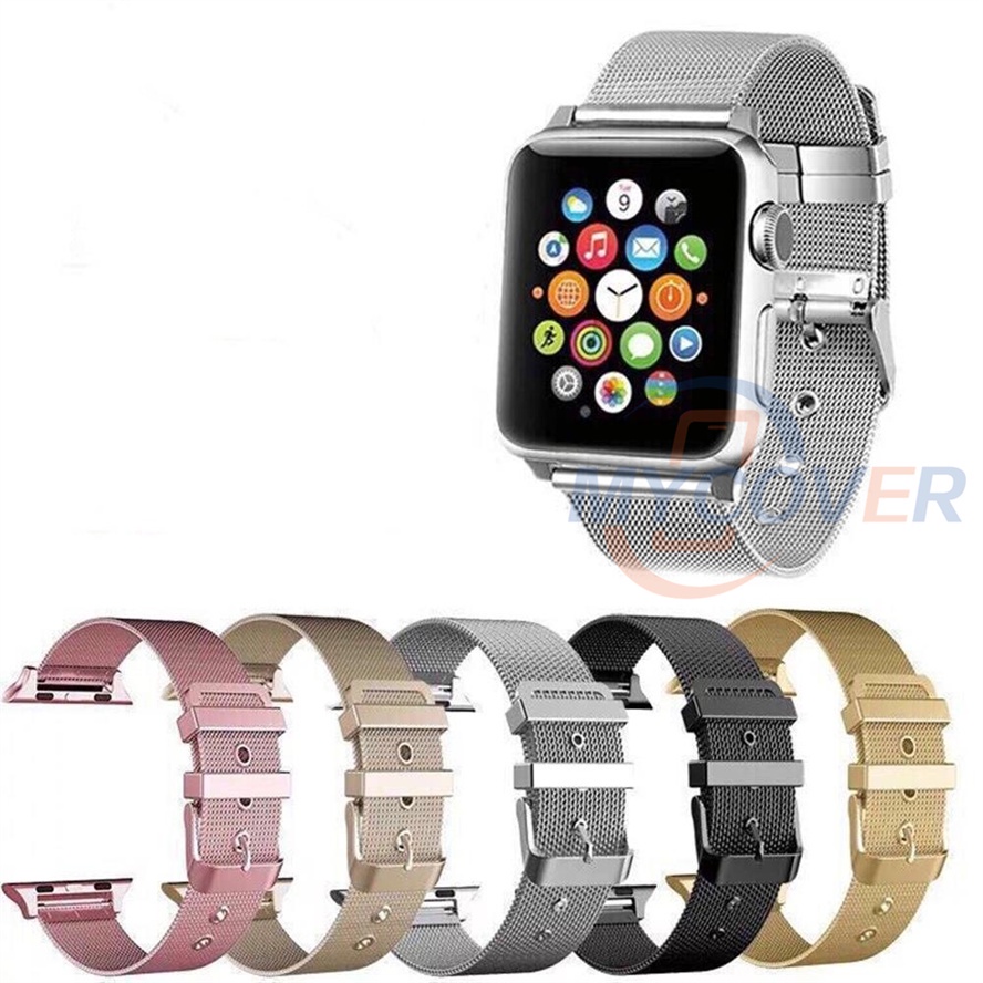 Dây Đeo Inox Cho Đồng Hồ Thông Minh Series Ultra 8 7 6 SE 5 4 3 2 1 Kích Thước 49mm 41mm 45mm 44mm 42mm 40mm 38mm