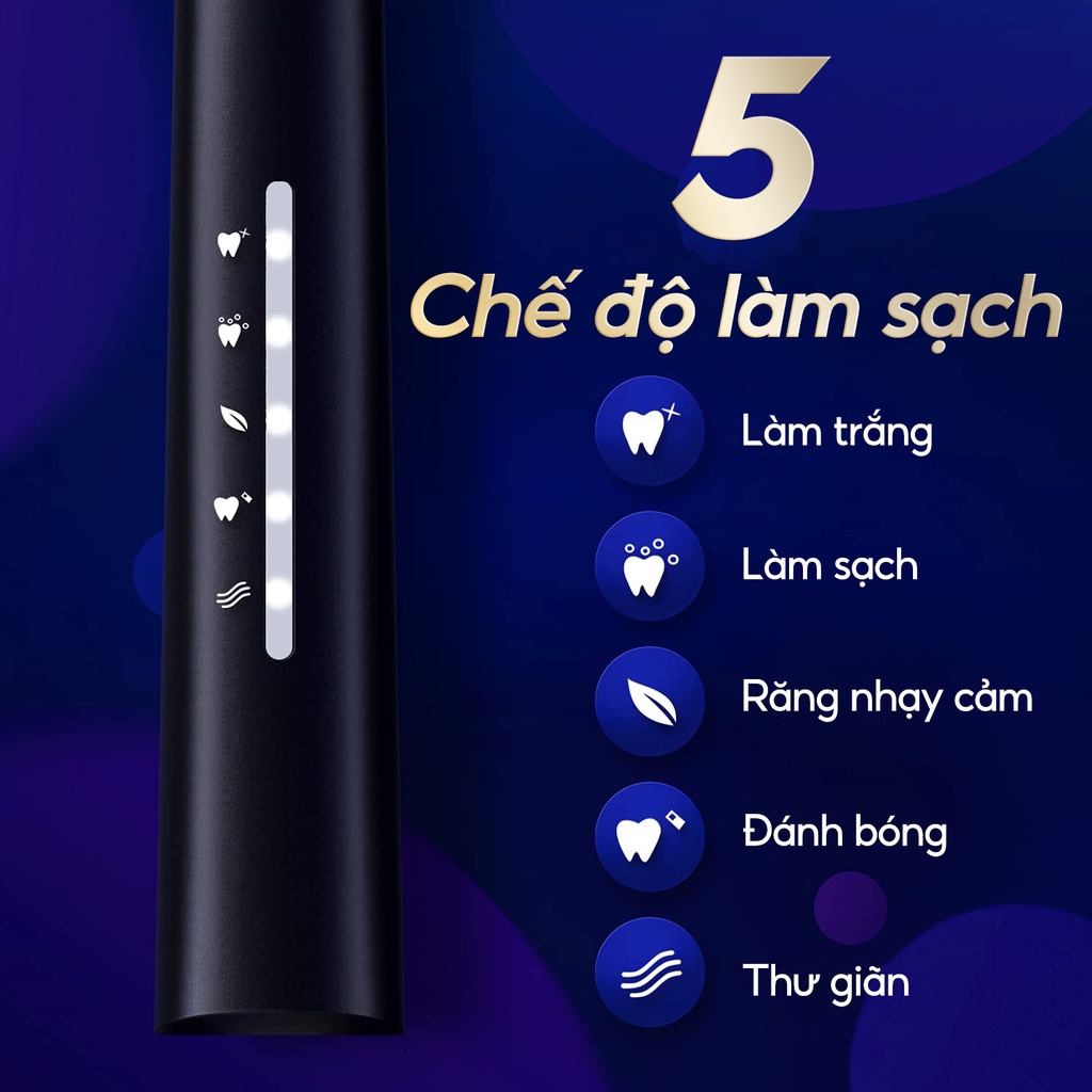 Bàn chải điện Sonic thế hệ mới Seago SG 958 - Bảo hành 12 tháng