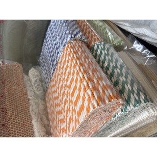 ống hút giấy phi 8  màu,nâu,trắng