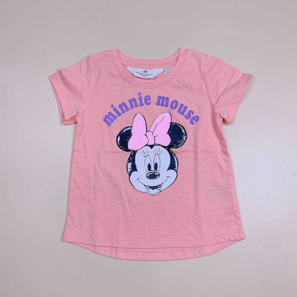 Áo cotton HM hoạt hình nhiều mẫu BG size 2-10y - Bảng màu 1