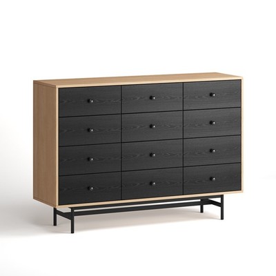CHOBI, Tủ lưu trữ, tủ trưng bày DRA_316, 140x40x98cm, tủ gỗ Scandi Home
