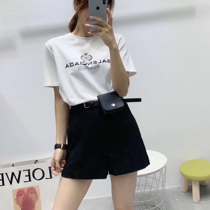 Áo Thun Cotton Balenci Nam Nữ Đang Hot