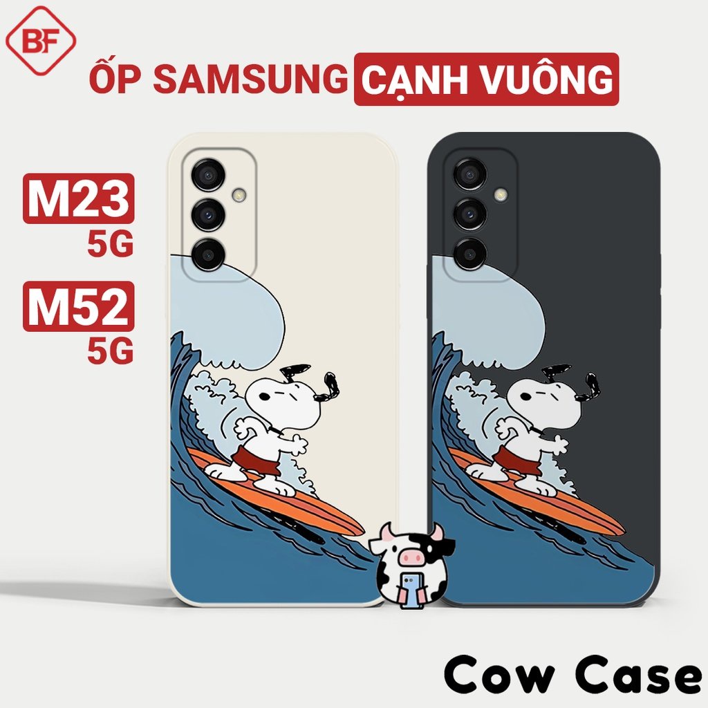Ốp lưng Samsung M23 5G / M52 5G cạnh vuông Basefast | Vỏ điện thoại SS galaxy bảo vệ camera toàn diện 13BC