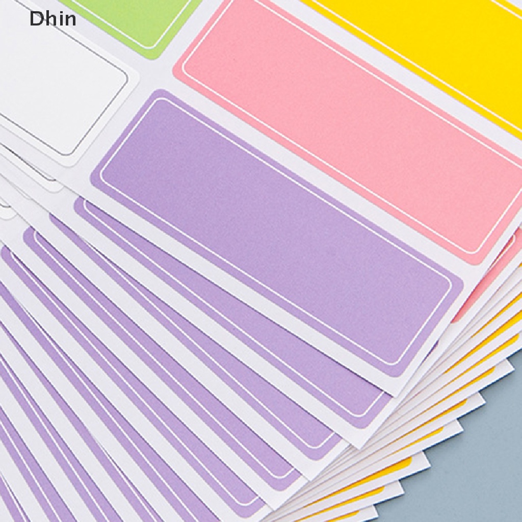 1 Bộ Nhãn Dán Phân Loại Tên Tự Dính Chống Thấm Nước Nhiều Màu Sắc Dành Cho Trường Học / Văn Phòng